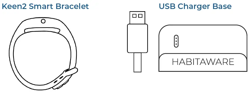 HABITAWARE KEEN2 Electronic Wearable Bracelet with Motion Detection fig-2