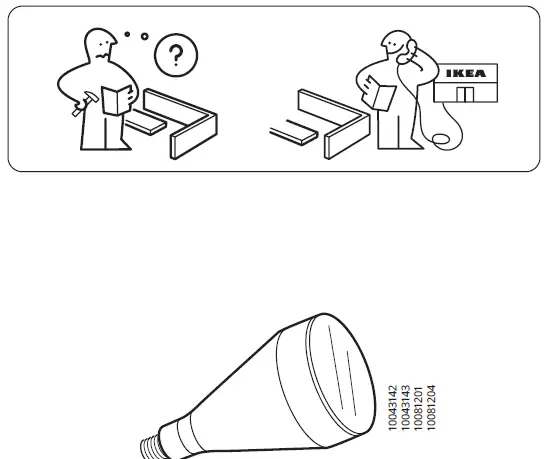 IKEA 50404918 NAVLINGE Work Lamp with Built-In LED Light 1