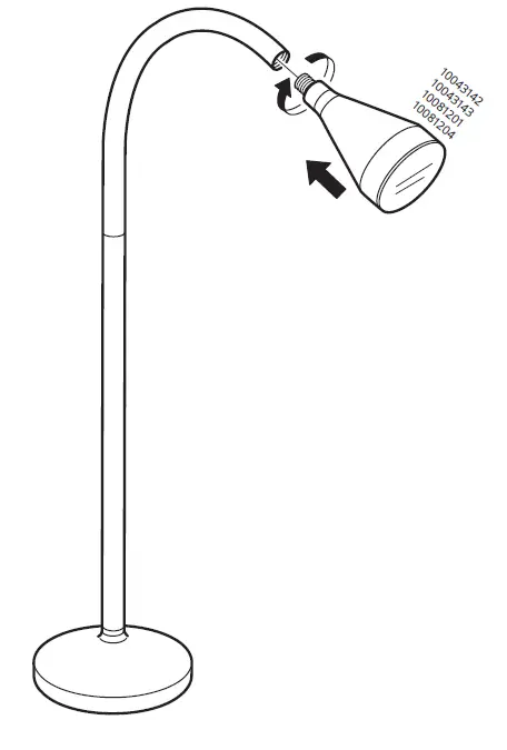 IKEA 50404918 NAVLINGE Work Lamp with Built-In LED Light 3