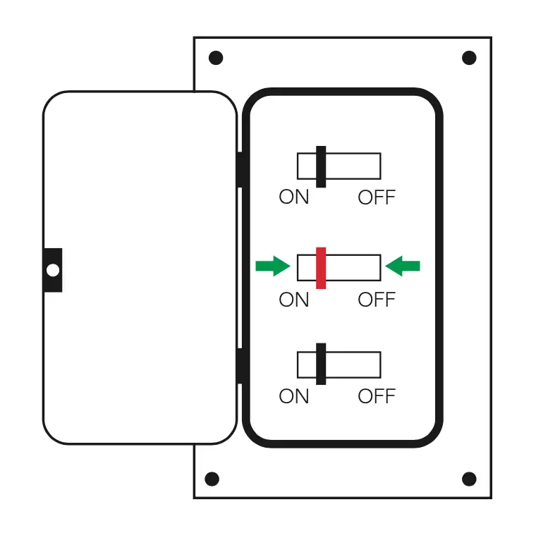 Solid white or flashing