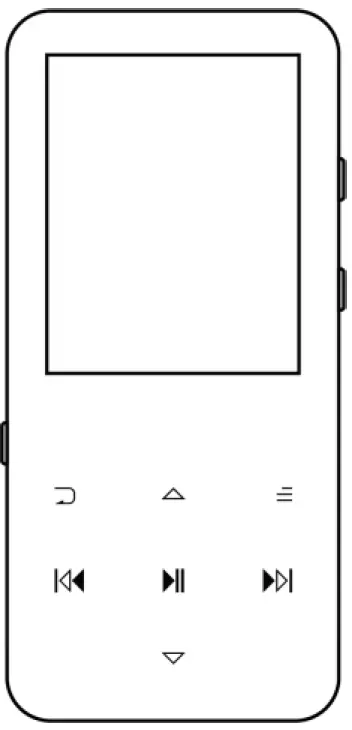 AGPTEK A19 2.4-Inch Curved Screen Portable Music Player with Speaker PRO