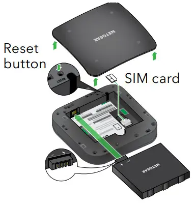 NETGEAR M5 5G Mobile Router - battery