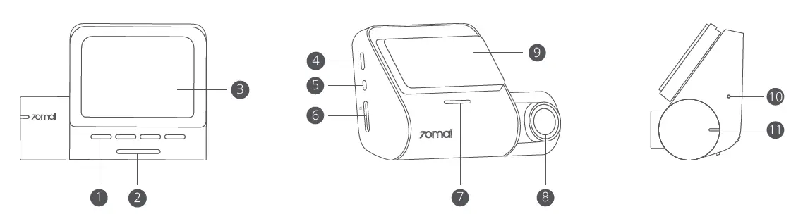 70mai Lite 2-Inch-LCD-Screen-1080P-Resolution-24H-Parking-Monitor -fig 1