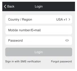 Login to the Geeni App