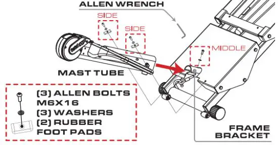 total gym Incline Row Trainer Machine - Bracket