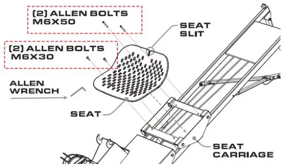total gym Incline Row Trainer Machine - Seat