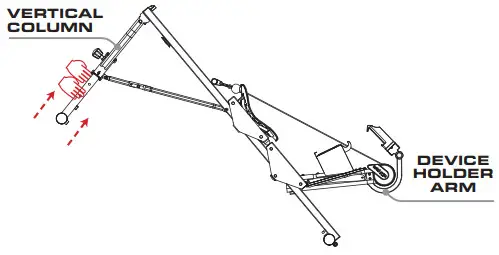 total gym Incline Row Trainer Machine - Vertical column