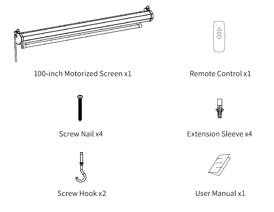 bomaker 495959 100-Inch Projector Screen fig 2