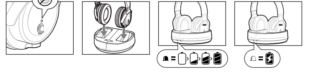 aiwa WHF-880 Wireless Stereo TV Headphones-Fig8