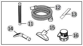 CRAFTSMAN 5 U.S. Gallon Wet Dry Vac - Tools Included