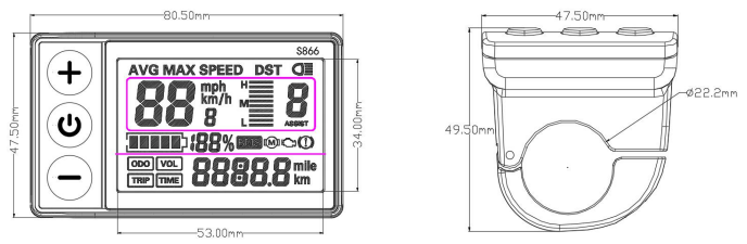 FOCAN S866 Hand Control Panel-fig2