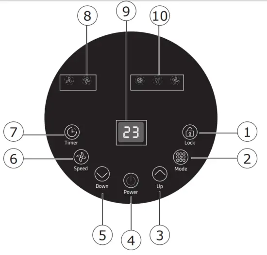 COSTWAY FP10119US Portable Air Conditioner - fig10