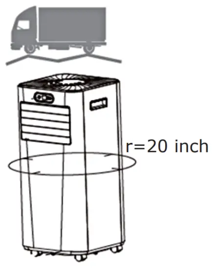 COSTWAY FP10119US Portable Air Conditioner - fig3