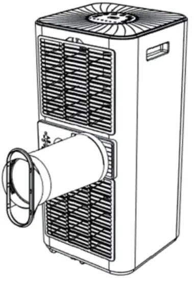 COSTWAY FP10119US Portable Air Conditioner - fig8