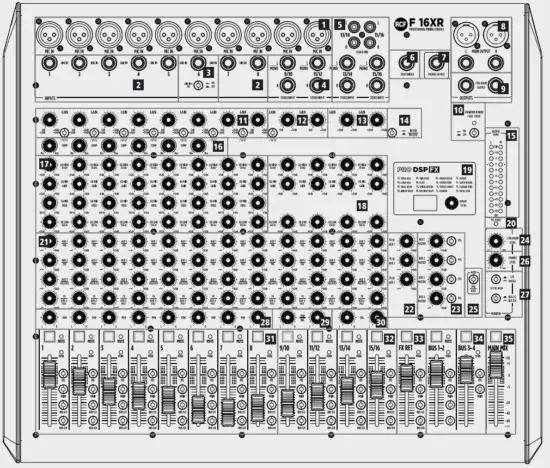 RCF F 16XR Mixing Console -