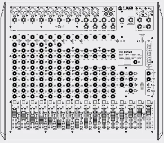 RCF F 16XR Mixing Console - 46