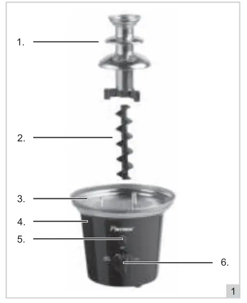 bESTRON-ACF300-Electric-Chocolate-Fountain-1