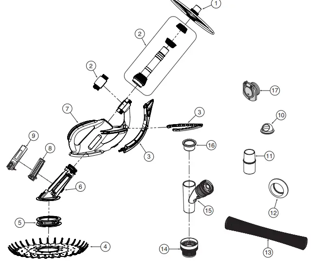 PENTAIR-K60430-Kreepy-Krauly-Kruiser-Inground-Suction-Pool-Cleaner-fig-13