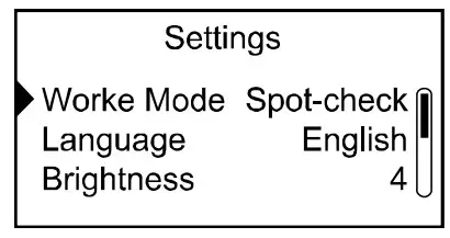ChoiceMMed MD300C228 Pulse Oximeter - Settings