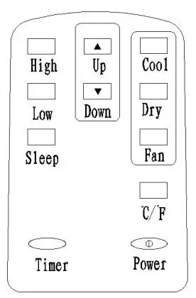 OSLO OSP1 05 Portable Air Conditioner - remote