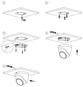 FIG 15 Cable going through the mounting surface