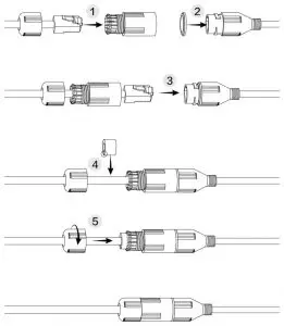 FIG 17 Installing Waterproof Connector