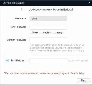 FIG 6 Initializing Device