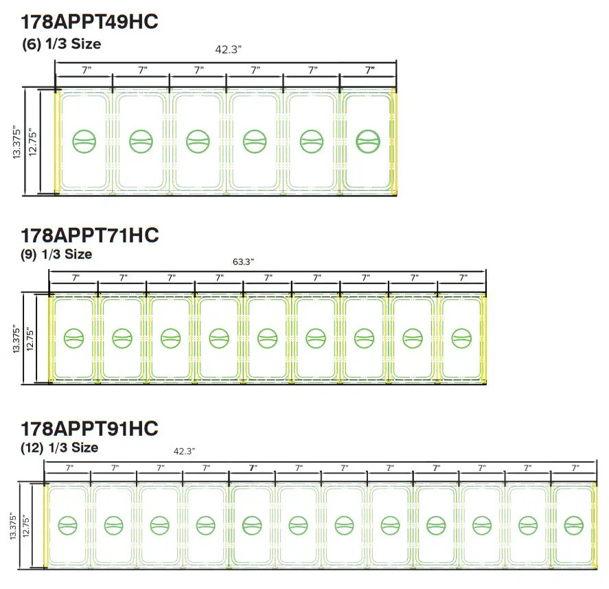 AVANTCO 178APPT71HC 2 Door Commercial Refrigerator - Mega Top 2