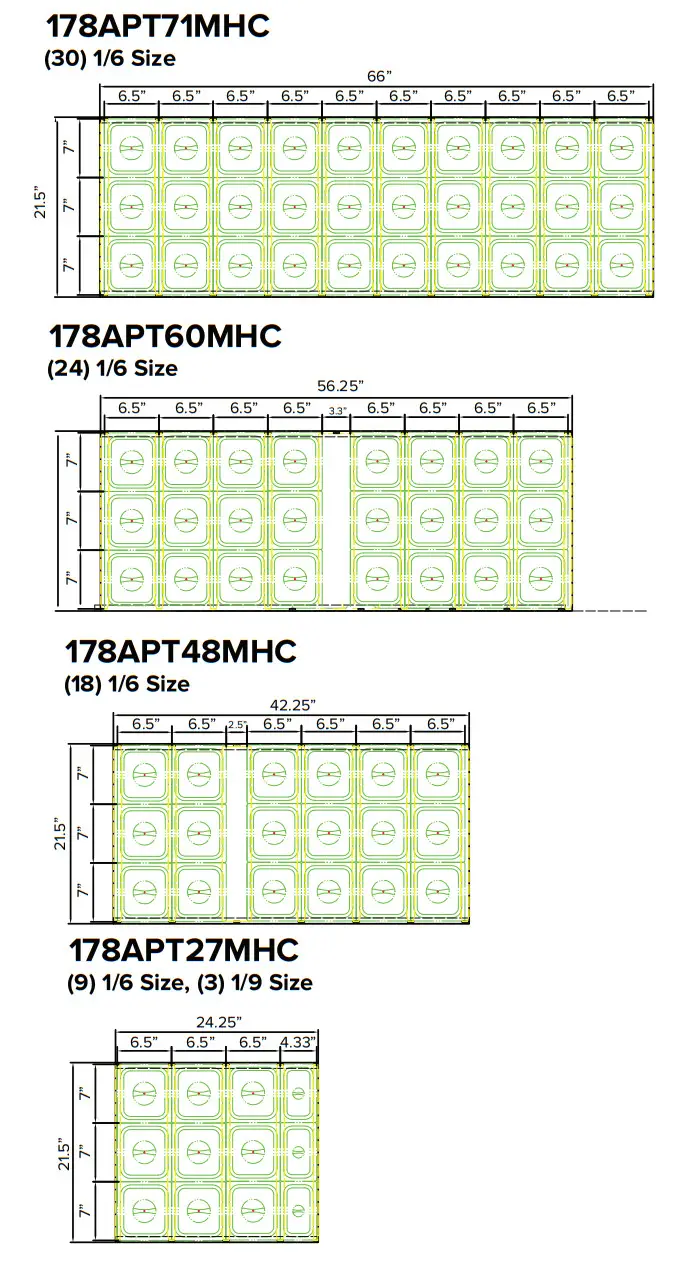 AVANTCO 178APPT71HC 2 Door Commercial Refrigerator - Mega Top
