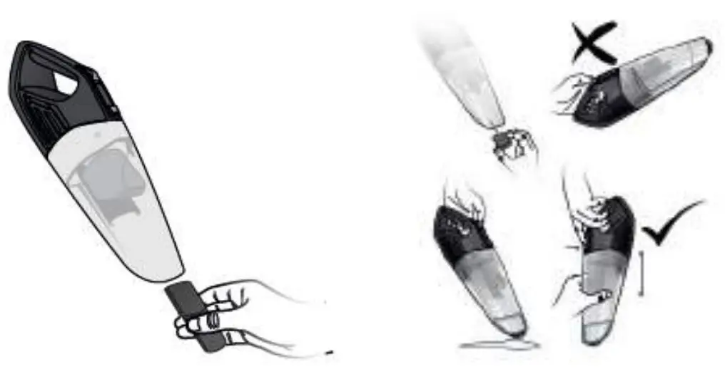 TurboTronic TT X12 Cyclone Handheld Vacuum Cleaner - FUCTION