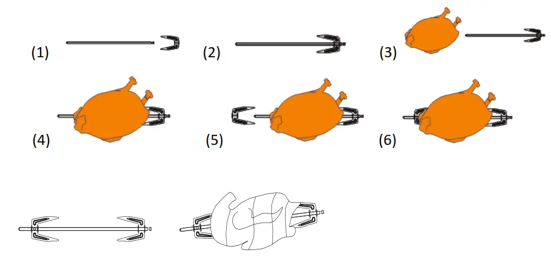 LENOXX AFO2300 23L Digital Air Fryer Convection Oven - chicken