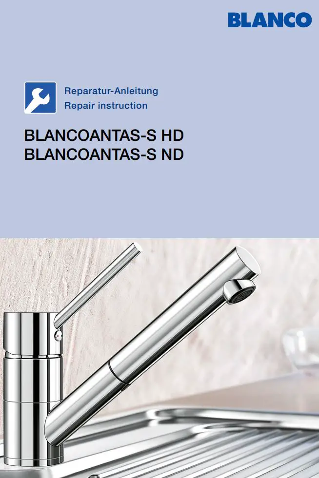 BLANCOANTAS-S HD Antas-S Single-Lever Kitchen Mixer Tap Instruction Manual