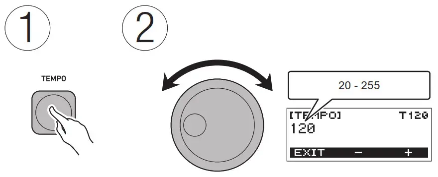 LK-S250 Casiotone - Changing the Tempo