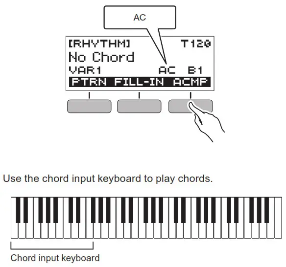 LK-S250 Casiotone - To sound the accompanimen