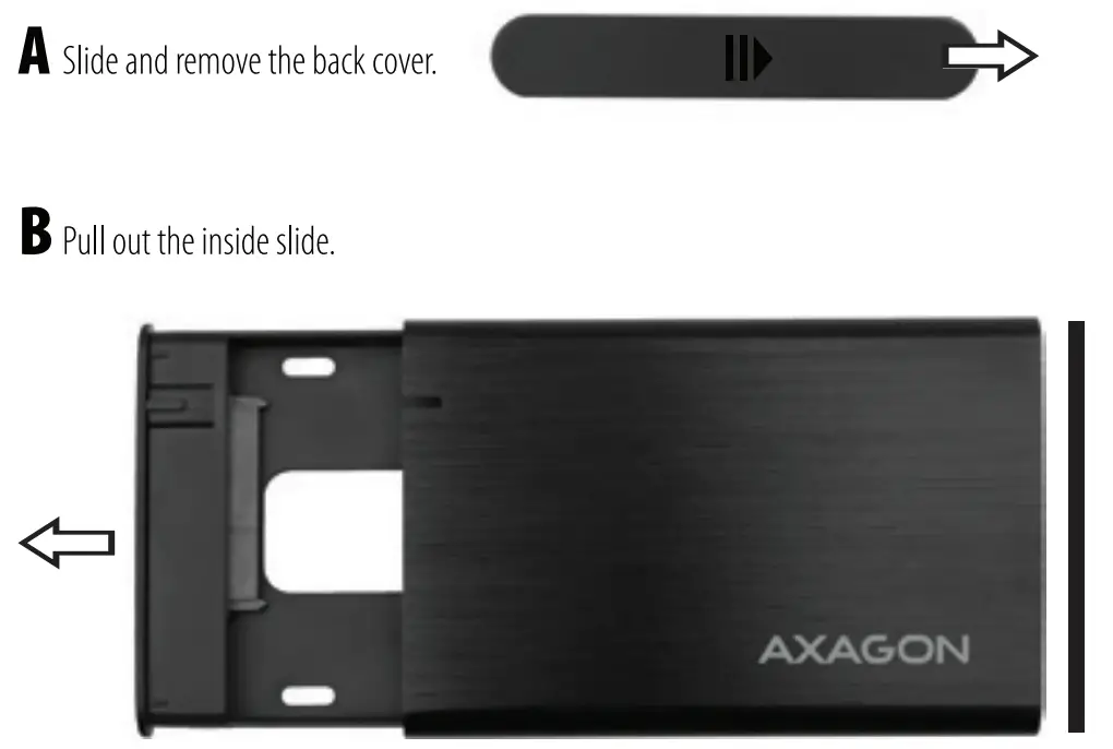 AXAGON EE25 A6M super speed USB raw Box - fig4