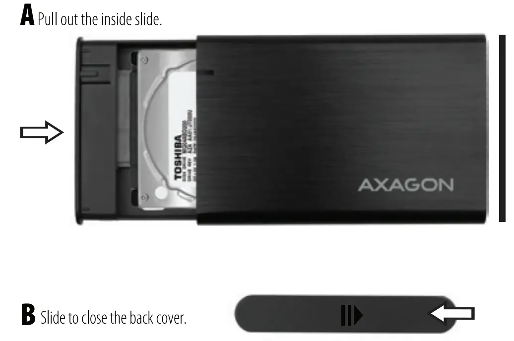AXAGON EE25 A6M super speed USB raw Box - fig6