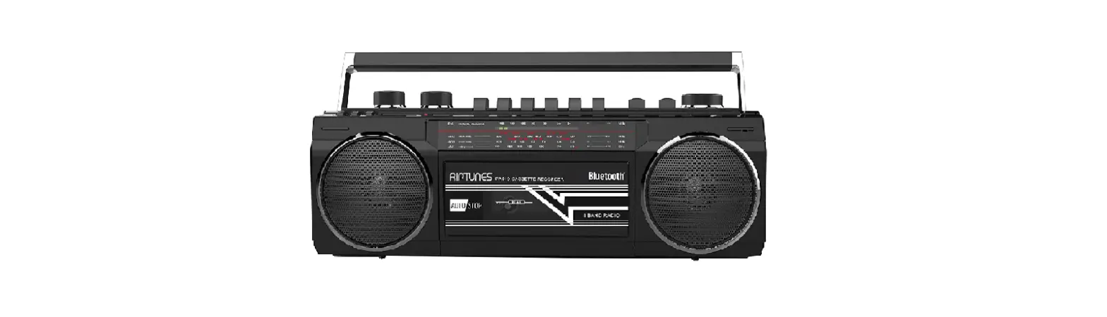 Riptunes Cassette Boombox, Retro Blueooth Boombox User Manual