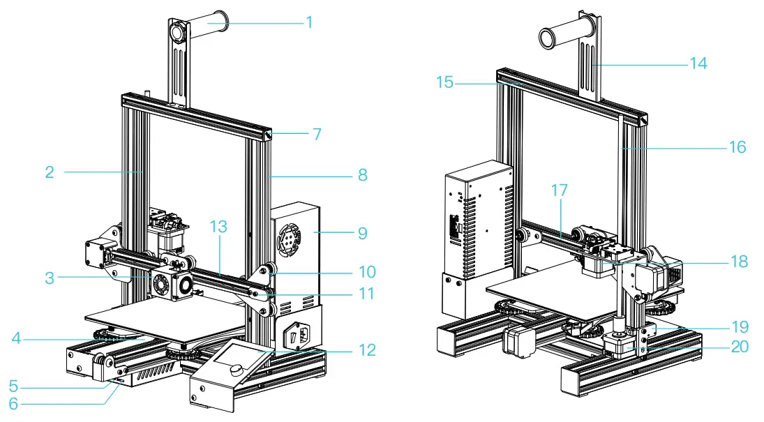B07D218NX3 Ender-3 E 3D Printer - fig27