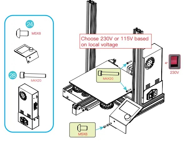 B07D218NX3 Ender-3 E 3D Printer - fig6