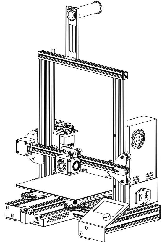 B07D218NX3 Ender-3 E 3D Printer