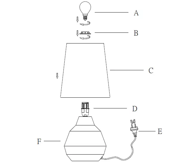 Lucci decor 260611 Geo Touch Lamp fig 1