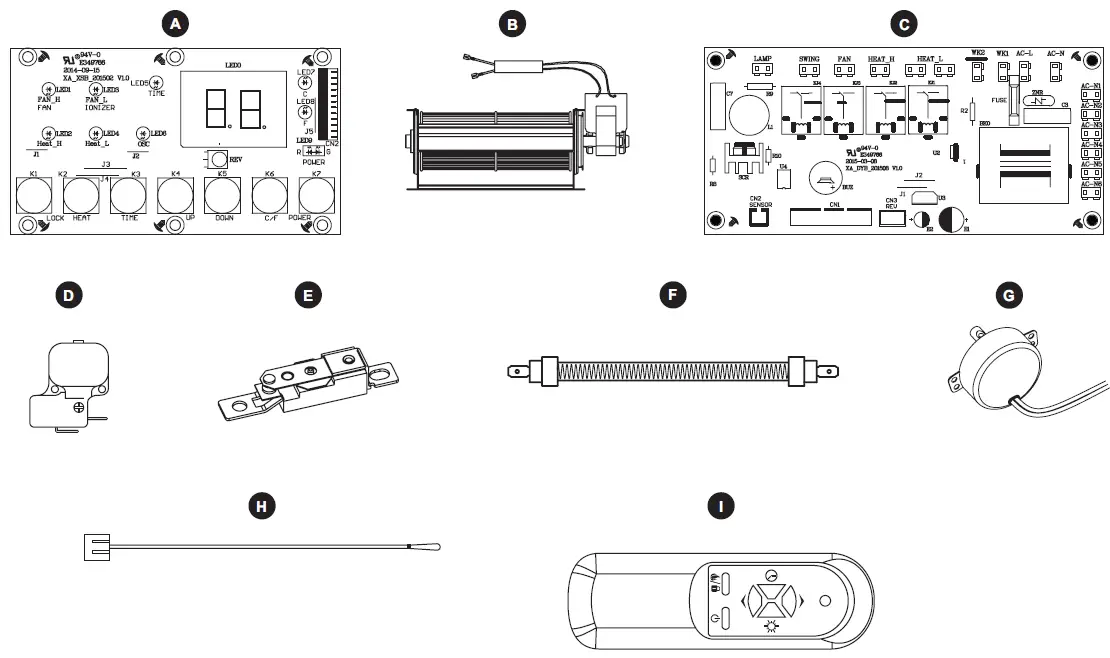 LifeSmart FP1052 Infrared Quartz Fireplace-11