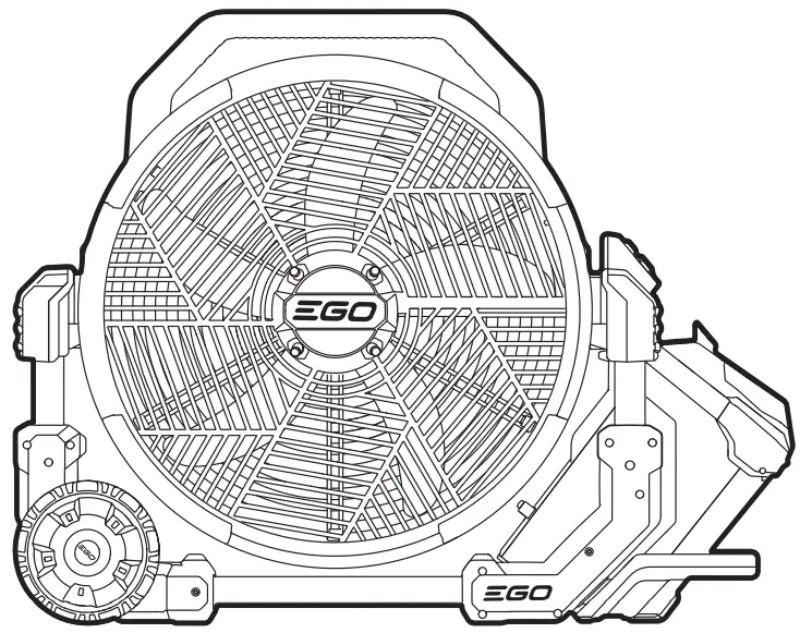 EGO FN1800E 56 Volt Lithium-Ion Cordless Misting Fan -