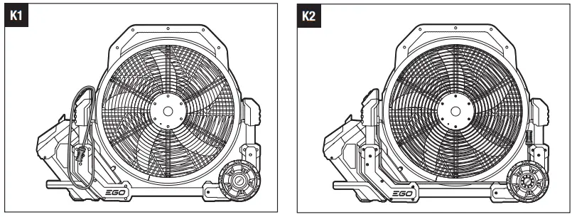 EGO FN1800E 56 Volt Lithium-Ion Cordless Misting Fan - 3