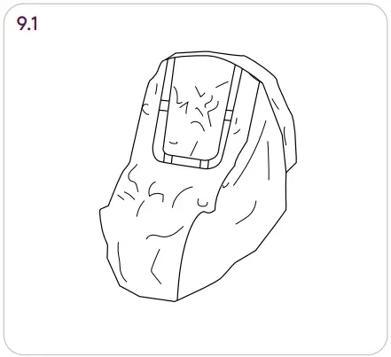 Silver Cross 0403 Clic Silver Stroller - Raincover