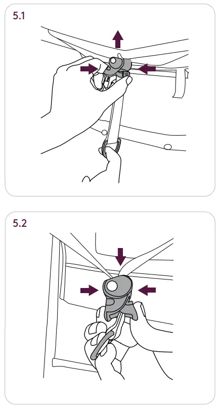 Silver Cross 0403 Clic Silver Stroller - adjust the backrest