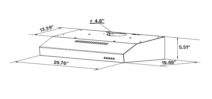 CIARRA CAS75905 30 Inch Under Cabinet Range Hood fig (3)