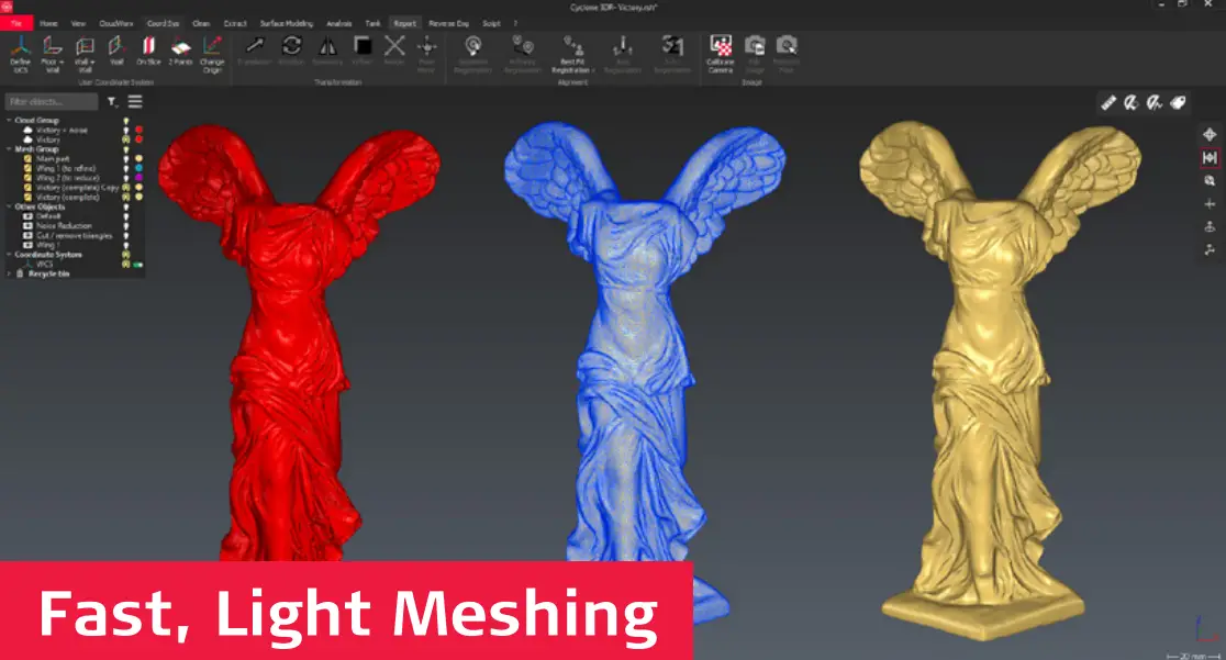 Leica Cyclone 3DR Software - Light Meshing