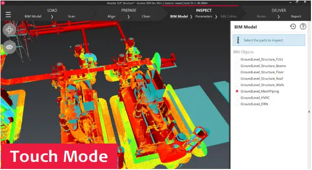 Leica Cyclone 3DR Software - Touch Mode