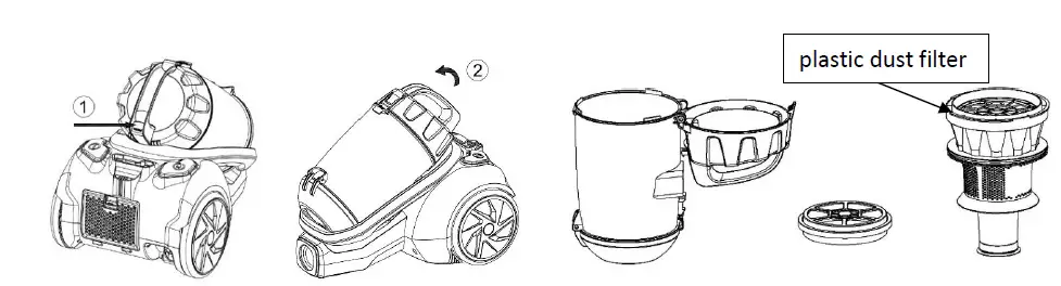 SAUBER V60 Multi Cyclone Vacuum Cleaner-5